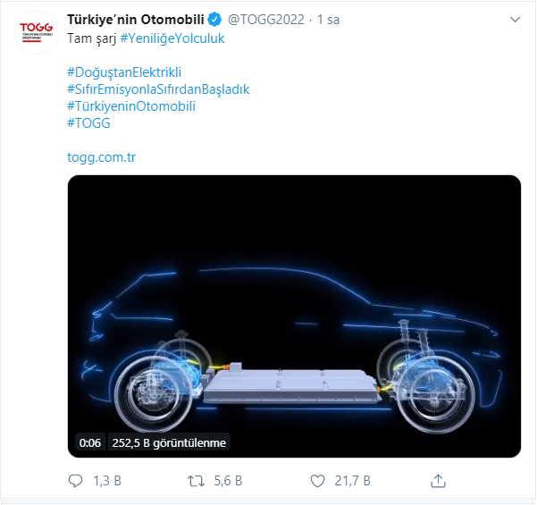 Yerli otomobil görücüye çıkıyor… Yerli otomobilde ‘14.53’ detayı